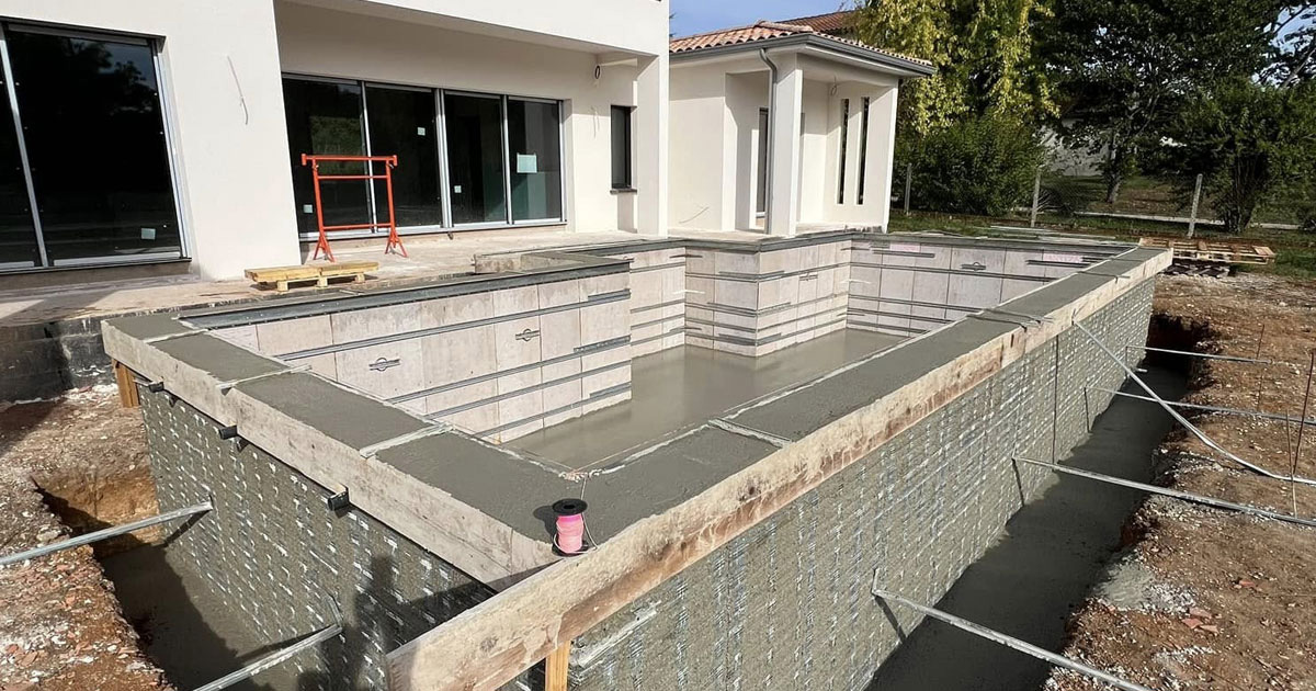 Construction piscine béton Vaucluse